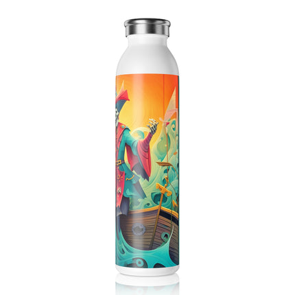 Skeleton Crew of the Misty Seas Slim Water Bottle