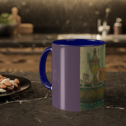 La Fontaine, Saint-Paul De Vence by Henri Le Sidaner Colorful Mug