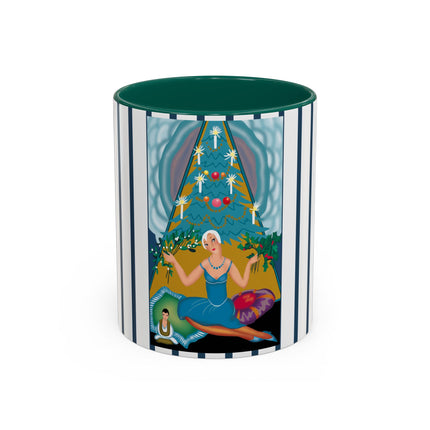 Art Deco Christmas Elegance Colorful Mugs (11oz, 15oz)