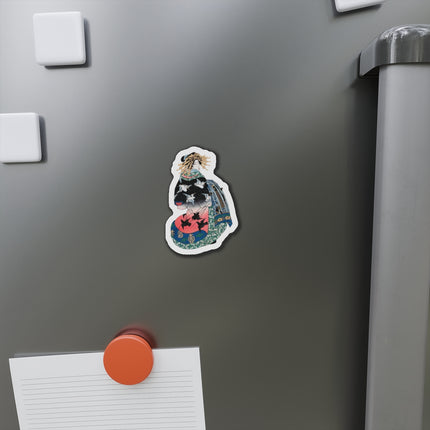 Japanese Woman by Keisai Eisen Die-Cut Magnets (5 Sizes)