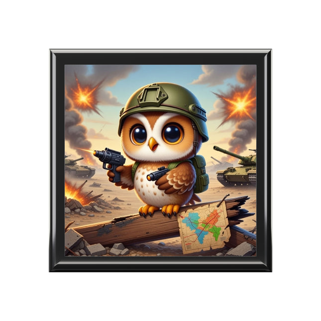 Owl on the Front Lines Treasure Chest