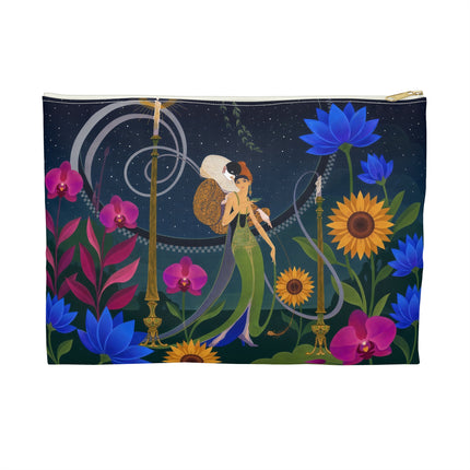 🌙🕯️ The Lady Of The Midnight Garden Accessory Pouch – Art Deco Nocturne