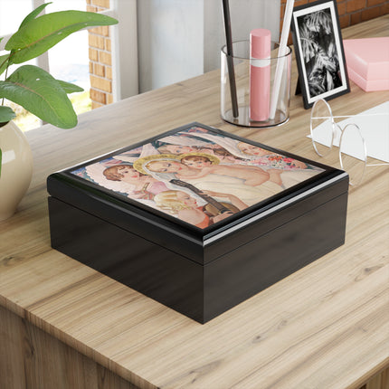 Madonna with Child Surrounded by Musical Angels by Gerda Wegener Jewelry Box