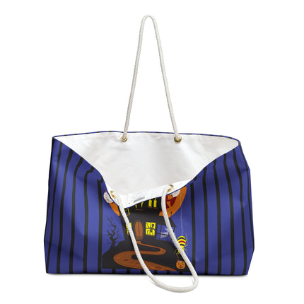 Halloween Night at the Haunted House Weekender Bag