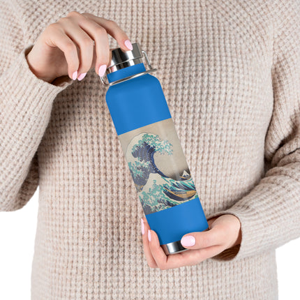 The Great Wave off Kanagawa by Katsushika Hokusai Copper Vacuum Insulated Bottle, 22oz