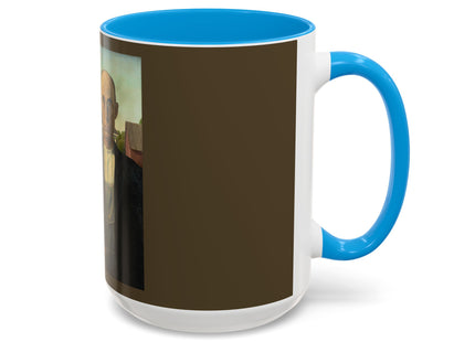American Gothic by Grant Wood Colorful Mugs (11oz, 15oz)