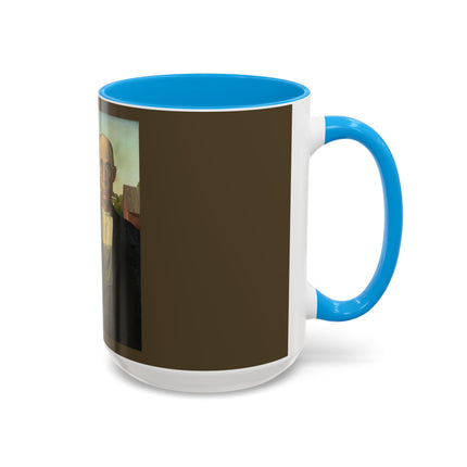 American Gothic by Grant Wood Colorful Mugs (11oz, 15oz)