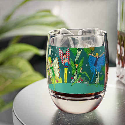 Enchanting Fairies of A Midsummer Night's Dream Whiskey Glass