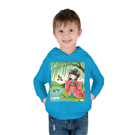 Sparrow Dance Geisha Fairy Toddler Pullover Fleece Hoodie