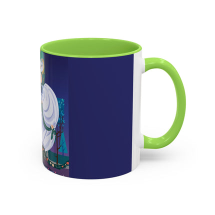 Moonlit Garden Waltz Colorful Mug (11oz, 15oz) – Rococo Romance, Garden Elegance & Enchanted Dance