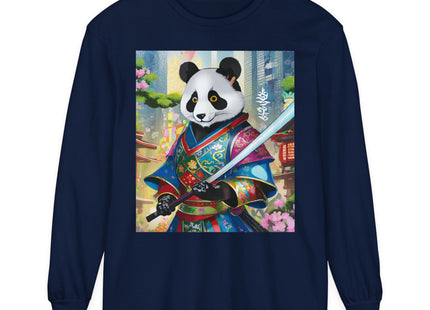 Cyberpunk Samurai Garment-dyed Long Sleeve T-Shirt