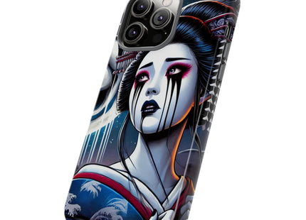 Geisha’s Black Ink Tears Phone Cases
