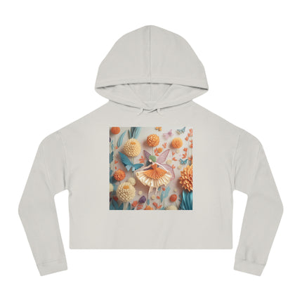 Dahlia Fairy Cropped Hooded Sweatshirt
