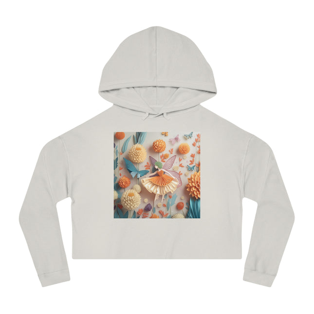 Dahlia Fairy Cropped Hooded Sweatshirt