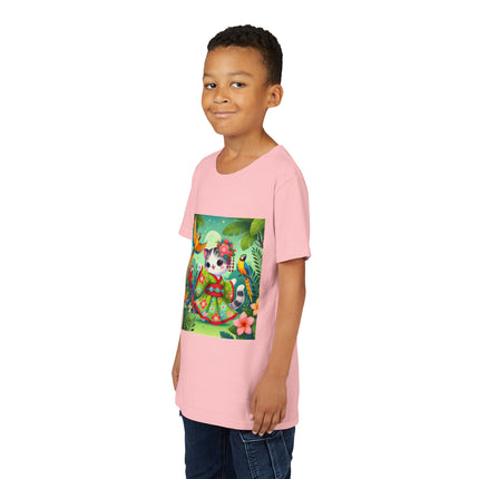 Parrot Dance of the Geisha Kitten Youth Short Sleeve Tee