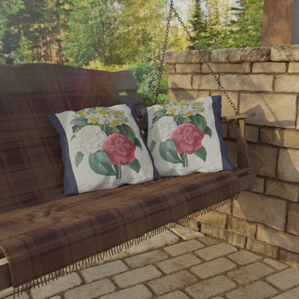 Choix des plus belles fleurs, Plate 015 by Pierre Joseph Redouté Outdoor Pillows