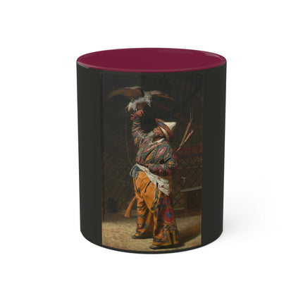 A Rich Kirghiz Huntsman with a Falcon by Vasily Vereshchagin Colorful Mugs, 11oz