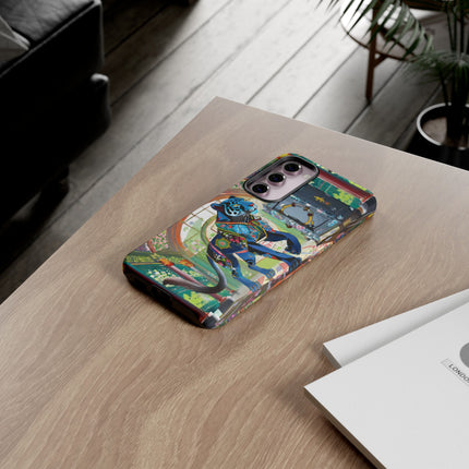 Cyber Panther's Hunt Phone Cases