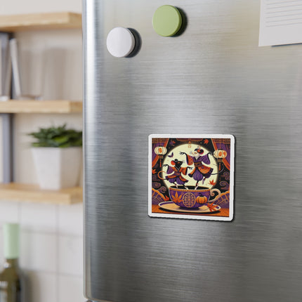 Theatrical Halloween Kabuki Mice Die-Cut Magnets (5 Sizes)