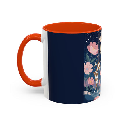 🕛🌸 Midnight Waltz Before Christmas Colorful Mug – Art Deco Holiday Fantasy