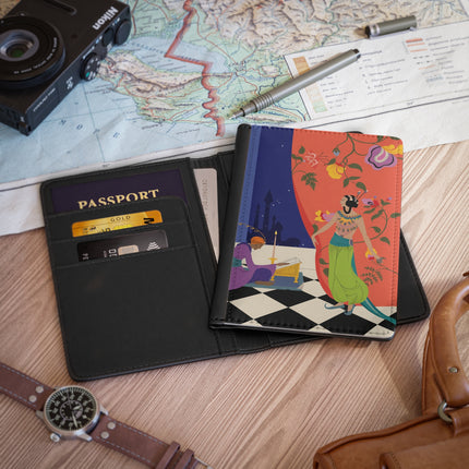 Midnight Arabian Reverie Passport Cover – Mystical Elegance & Enchanted Nights