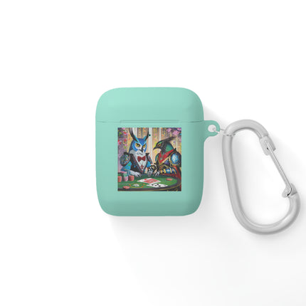 Cyberpunk Owl & Raven AirPods Case Cover