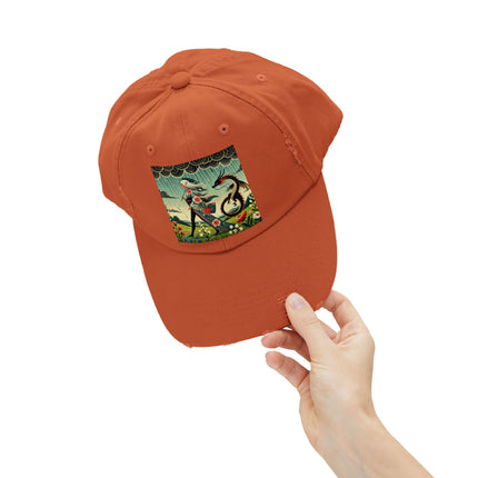 The Dragon Fairy’s Stride Unisex Distressed Cap