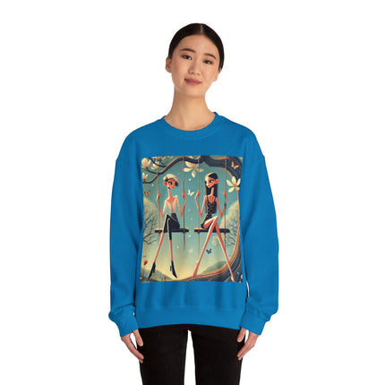 Whispers on the Spring Swing Heavy Blend™ Crewneck Sweatshirt