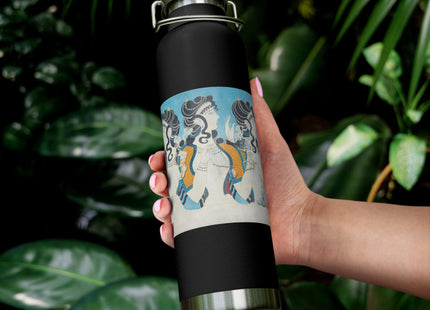 Reproduction of Ladies in Blue by Emile Gilliéron Copper Vacuum Insulated Bottle, 22oz
