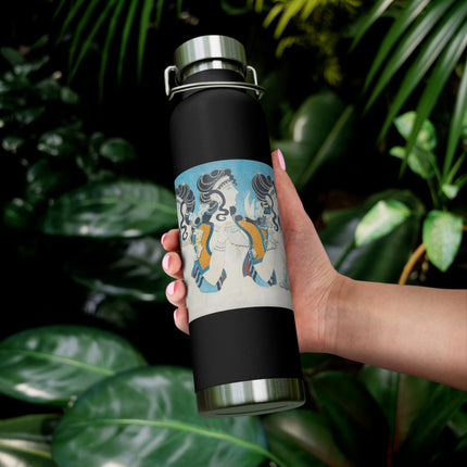 Reproduction of Ladies in Blue by Emile Gilliéron Copper Vacuum Insulated Bottle, 22oz