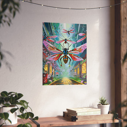 Neon Swarm Fine Art Posters
