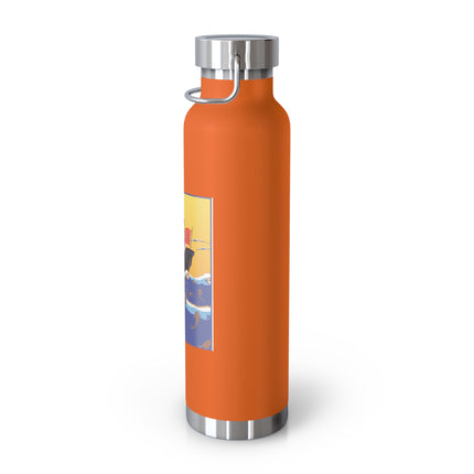 Golden Seas and Whimsical Dreams Copper Vacuum Insulated Bottle, 22oz