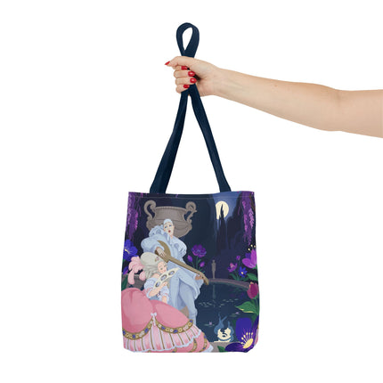 🌙🎶 The Moonlit Garden Serenade Tote Bag – Art Deco Musical Fantasy