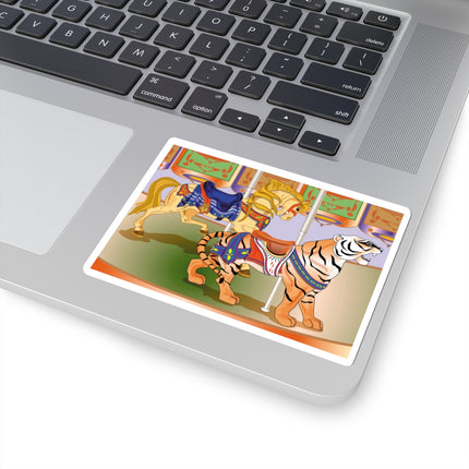 Carousel Splendor Kiss-Cut Stickers (4 Sizes)