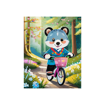 Furry Cyclist Fine Art Posters