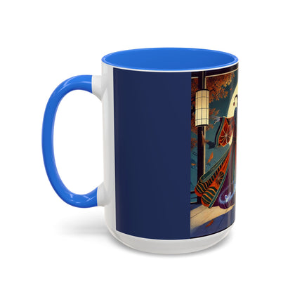 Court Magician with Ghost Butterflies Colorful Mugs (11oz, 15oz)