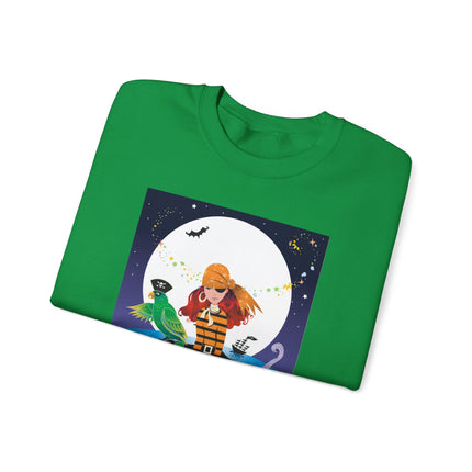 Moonlit Pirate Halloween Unisex Heavy Blend™ Crewneck Sweatshirt