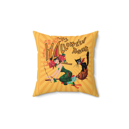 The Bewitching Ride Spun Polyester Square Pillow
