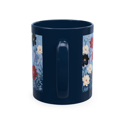 💌🌺 The Lady Of The Scattered Love Letters Ceramic Mug – Art Deco Romantic Elegance