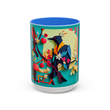 Curious Crow Colorful Mugs (11oz, 15oz)