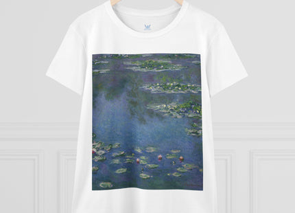 Water Lilies by Claude Monet Women's Midweight Cotton Tee