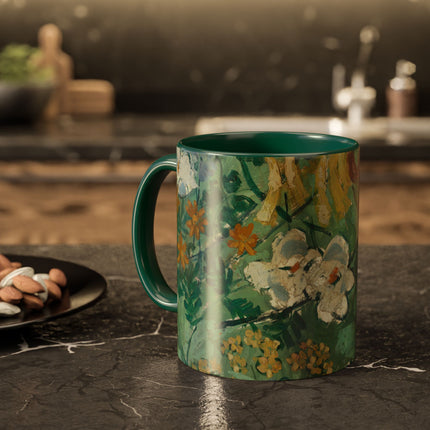 Flowers by August Babberger Colorful Mugs (11oz, 15oz)