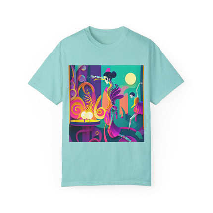 Dance of the Skeleton Ballerinas Unisex Garment-Dyed T-shirt