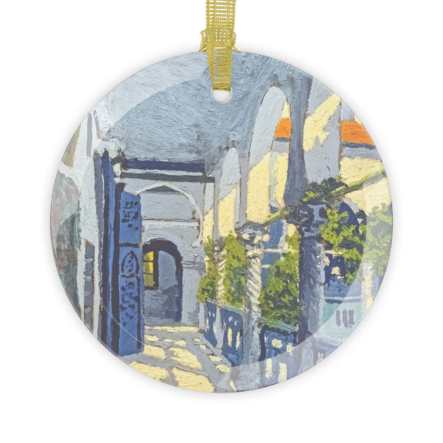 Gallery of a Moroccan Riad by George Gaudion Glass Ornament