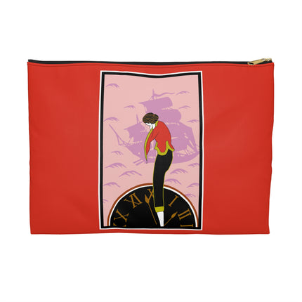 Woman Waiting for Her Beloved at 1:59 Accessory Pouch – Kobayashi Kaichi Taishō Romantic Design