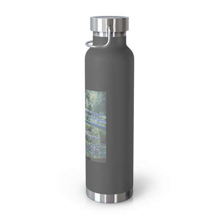 Water Lilies and Japanese Bridge by Claude Monet Copper Vacuum Insulated Bottle, 22oz