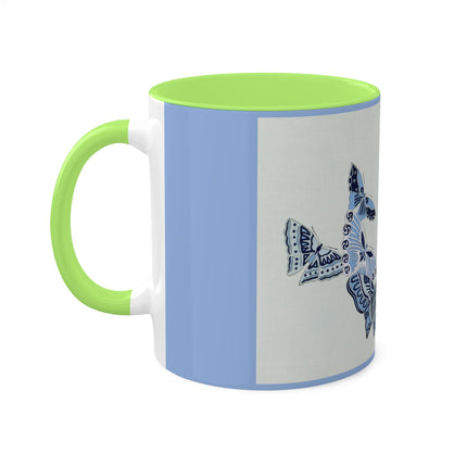 One Thousand Butterflies by Kamisaka Sekka Colorful Mugs, 11oz