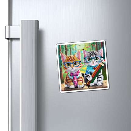 Kitten Scholars Magnets (3 Sizes)