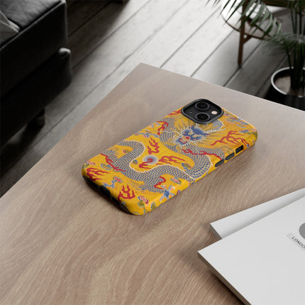Majestic Dragon Regalia – Imperial 12-Symbol Robe Phone Cases
