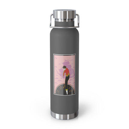 Woman Waiting for her Beloved at 1:59 by Kobayashi Kaichi Copper Vacuum Insulated Bottle, 22oz